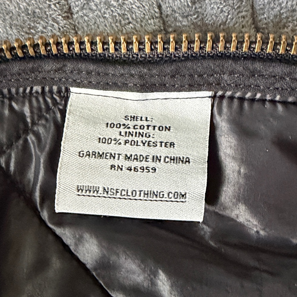 NSF Quilted Plaid Bomber Jacket - Picture 9 of 11